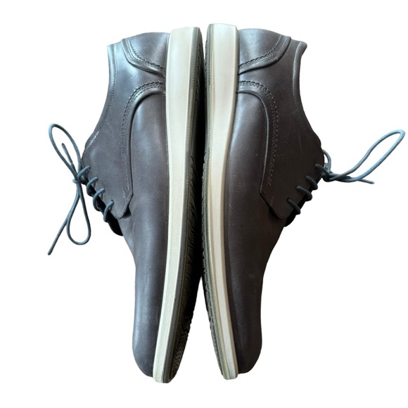 Men’s Ecco Size 44 (US Size 10) Gray Leather Lace Up Oxfords Shoes main image 11